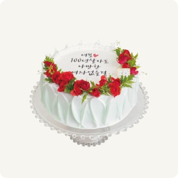 포토04 생크림꽃케이크 3호A